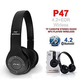 AIROX P47 Wireless Headphones – Bluetooth 5.0 + EDR, Over-Ear Design