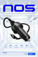 RONIN NOS R-2505 48W Dual-Port Fast Car Charger