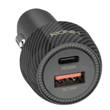 RONIN NOS R-2505 48W Dual-Port Fast Car Charger